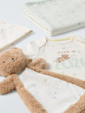 John Lewis baby gift set sleepsuit hat blanket teddy comforter pure cotton, UK version