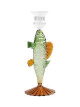 John Lewis &k Amsterdam Fish Dinner Candle Holder, Green, Orange- Buy online at McGrocer
