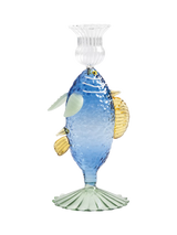 John Lewis &k Amsterdam Fish Dinner Candle Holder, Blue and Green- Buy online at McGrocer