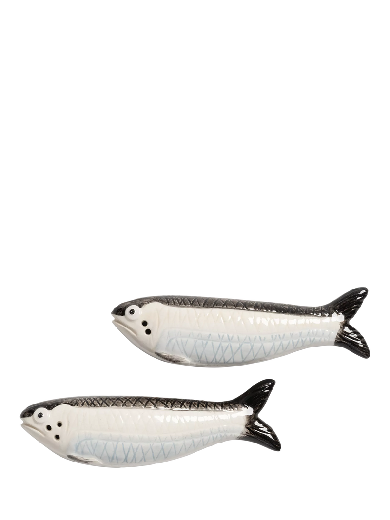 &k Amsterdam sardines salt pepper set black white - British product