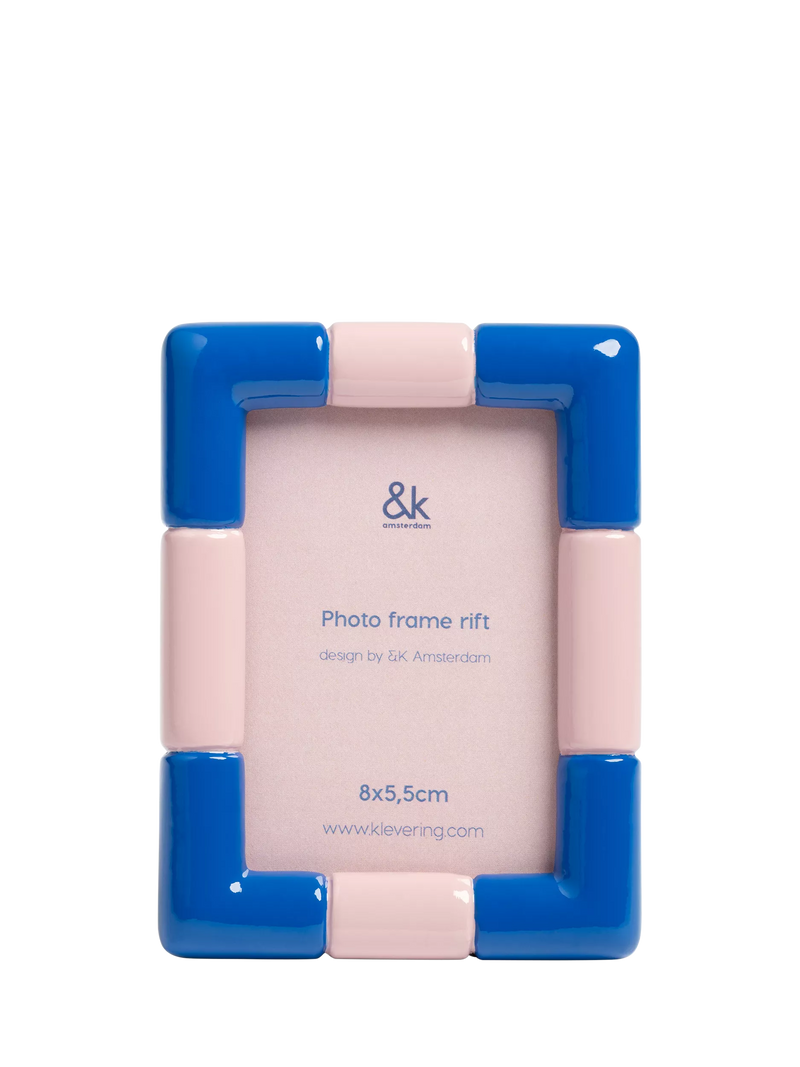 &k Amsterdam Rift blue photo frame, UK version