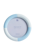 &k Amsterdam blue circular photo frame 12.5cm - British product