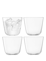 John Lewis LSA International Arc Glass Tumbler Set of 4 260ml Clear- Buy online at McGrocer