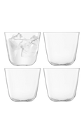 LSA International Arc glass tumbler set of 4 260ml, UK version