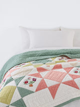 John Lewis John Lewis x Anine Cecilie Iversen Pansy Quilted Bedspread, Multi- Buy online at McGrocer