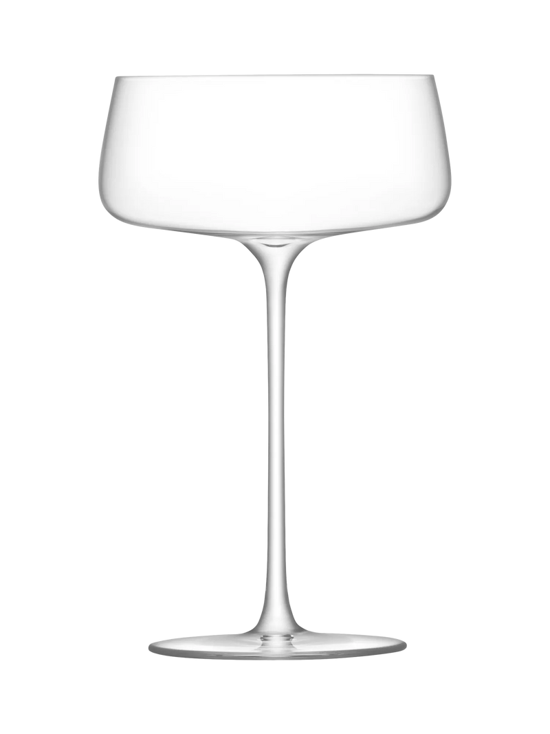 LSA International Metropolitan champagne saucers set of 4 300ml - British product