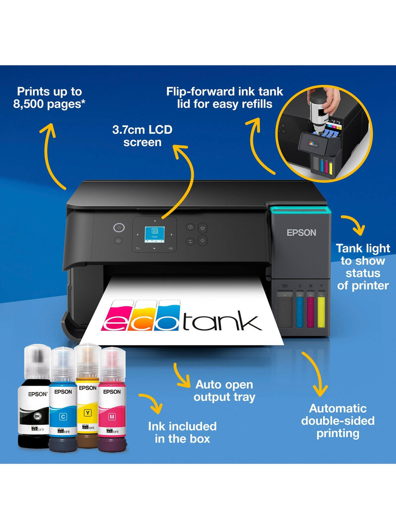 Epson EcoTank ET-2950 three-in-one Wi-Fi printer - British product