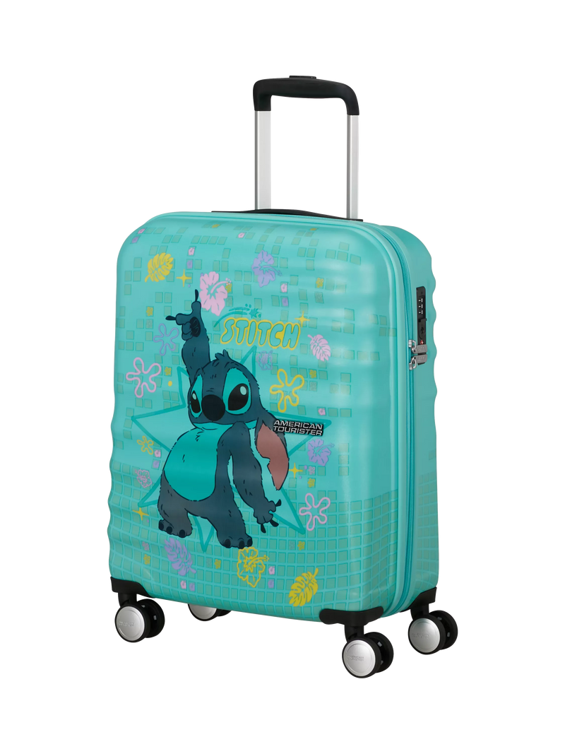 American Tourister Disney Stitch Flower spinner suitcase 55cm - British product