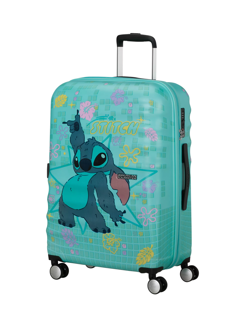 American Tourister Disney Stitch Flower medium suitcase (British brand)
