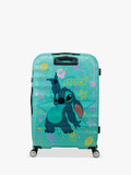 American Tourister Disney Stitch Flower suitcase 77cm large, imported from the UK
