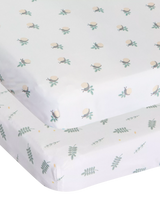 John Lewis Chicco Next2Me Bamboo Crib Sheets Pack of 2 Greenery- Buy online at McGrocer