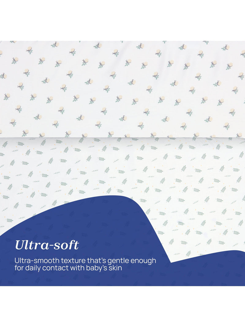 Chicco Next2Me Forever bamboo cot sheets pack of 2 - British product