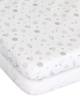 John Lewis Chicco Next2Me Forever Cot Sheets Pack of 2 Confetti- Buy online at McGrocer