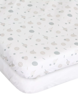 John Lewis Chicco Next2Me Fitted Sheets Confetti Pack of 2- Buy online at McGrocer