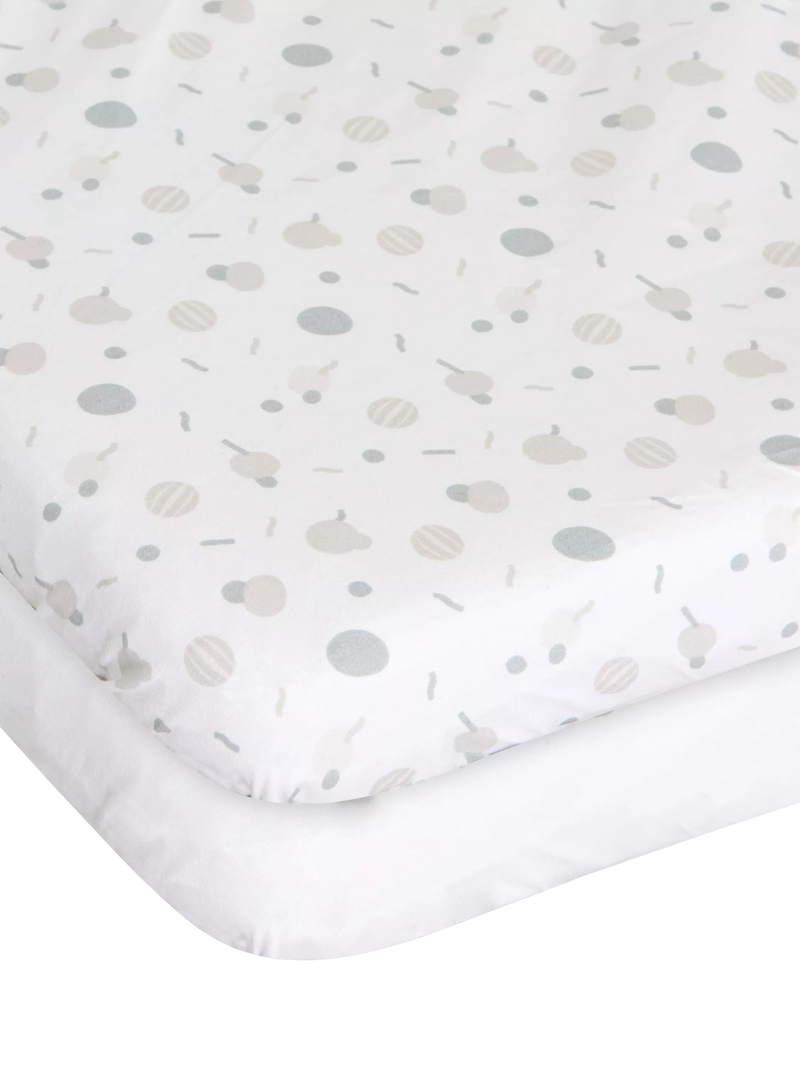 Chicco Next2Me fitted sheets Confetti pack 2 - British product