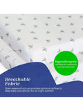 Chicco Next2Me Twins crib bamboo fitted sheets pack of 2 Greenery, UK version
