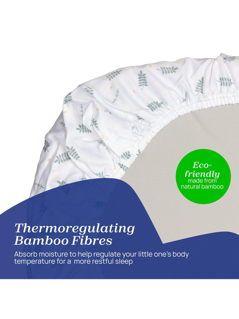Chicco Baby Hug Bamboo Crib Sheets Pack of 2 - British product