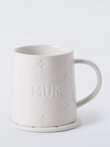 John Lewis John Lewis Mum Fine China Mug & Coaster Set 450ml- Buy online at McGrocer