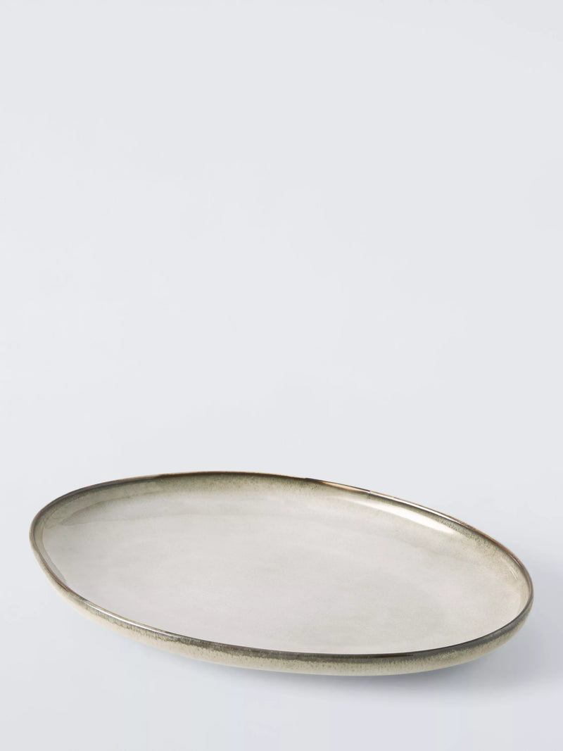 John Lewis Iver stoneware platter 33cm Moonlight (British brand)