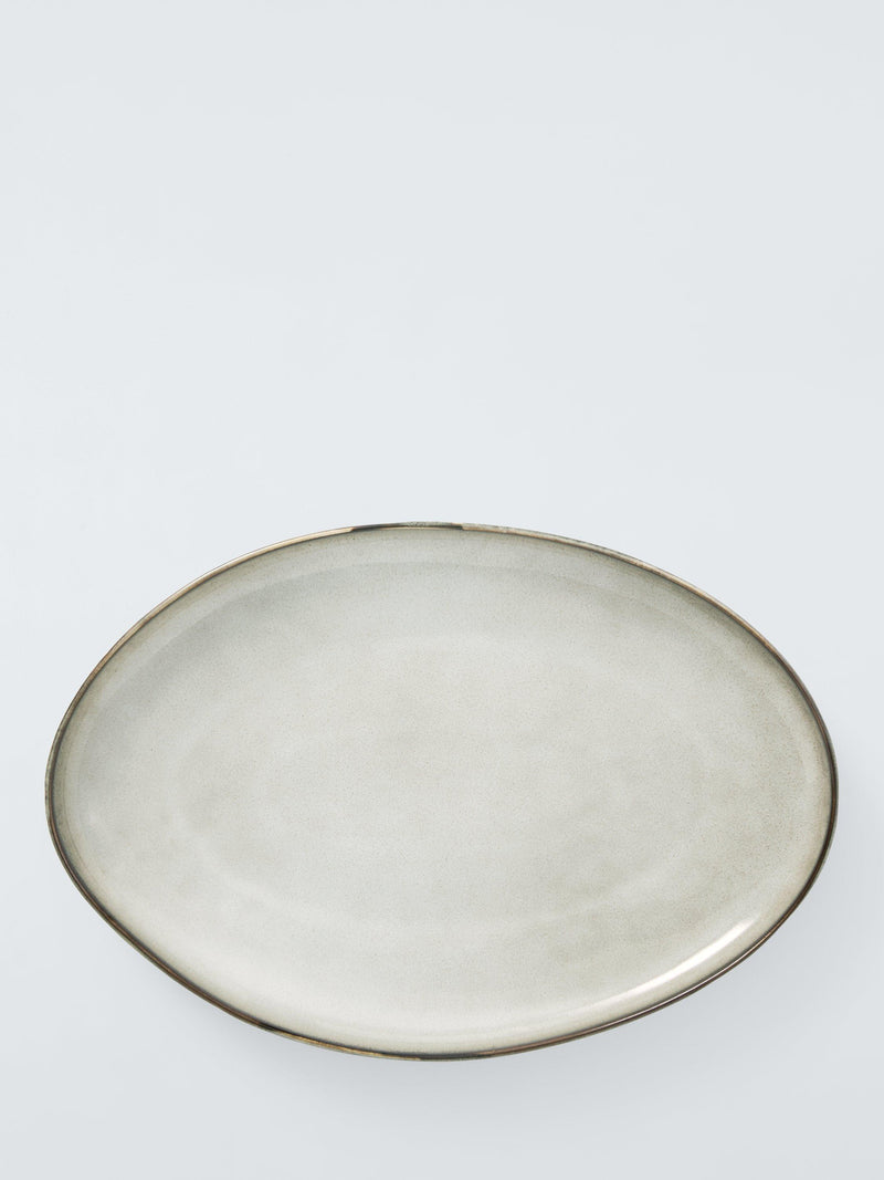 John Lewis Iver stoneware platter 33cm Moonlight (British brand)