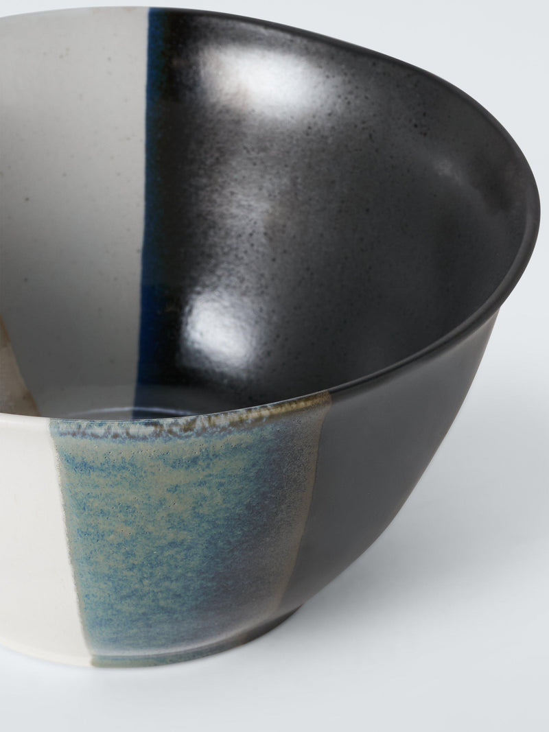 John Lewis stoneware serving bowl 23cm black - British product