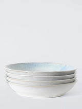 John Lewis John Lewis Cove Stoneware Pasta Bowl Set of 4, 23cm, Blue- Buy online at McGrocer