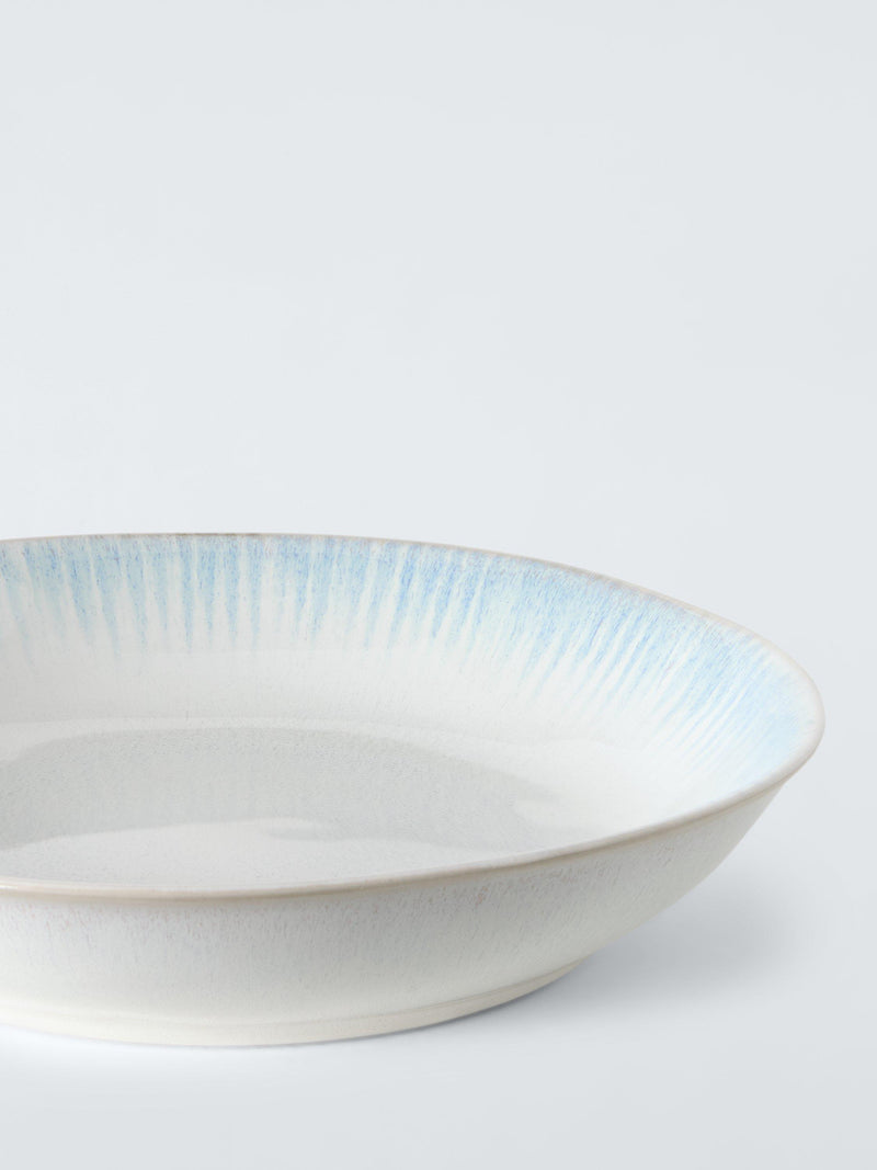 John Lewis Cove stoneware pasta bowls set of 4 blue 23cm, UK version