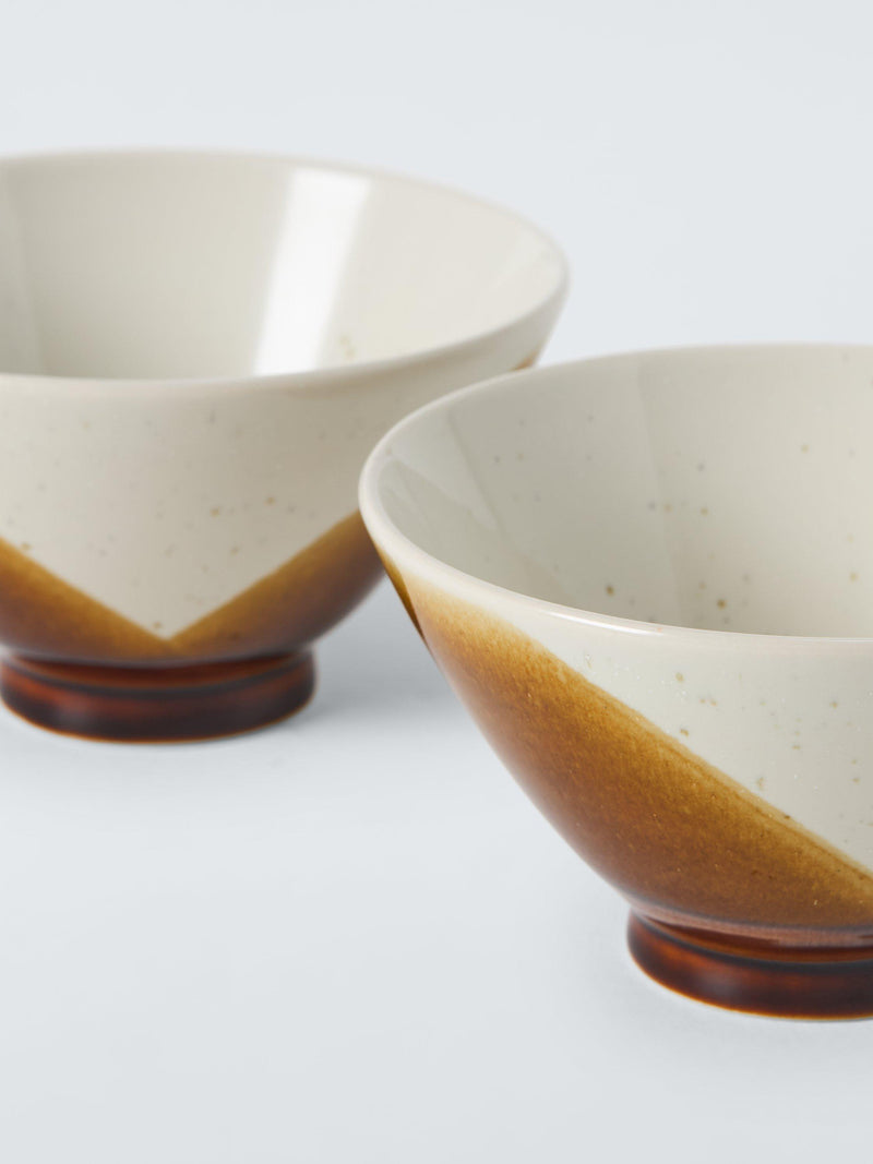John Lewis honey reactive glaze rice bowls, imported from the UK