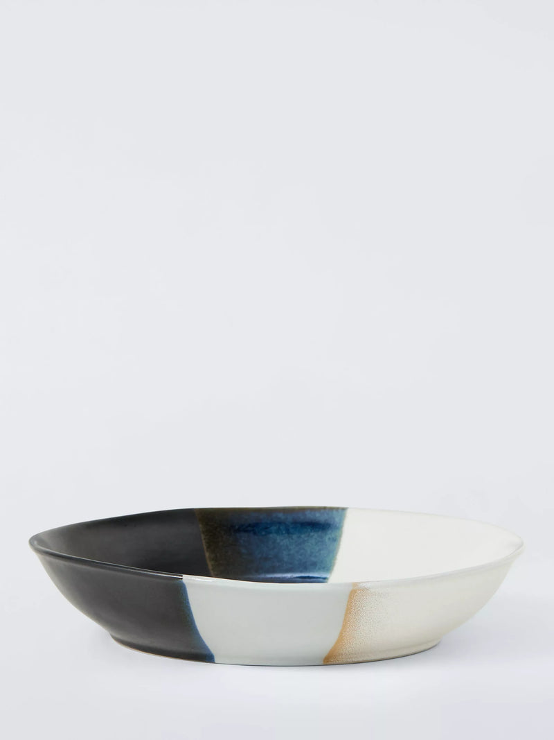 John Lewis black reactive glaze pasta bowl 23cm, UK version