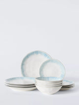 John Lewis John Lewis Cove Stoneware Dinnerware 12 Piece Blue- Buy online at McGrocer
