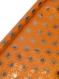 Eleanor Stuart foil sun wrapping paper orange 3m, UK version