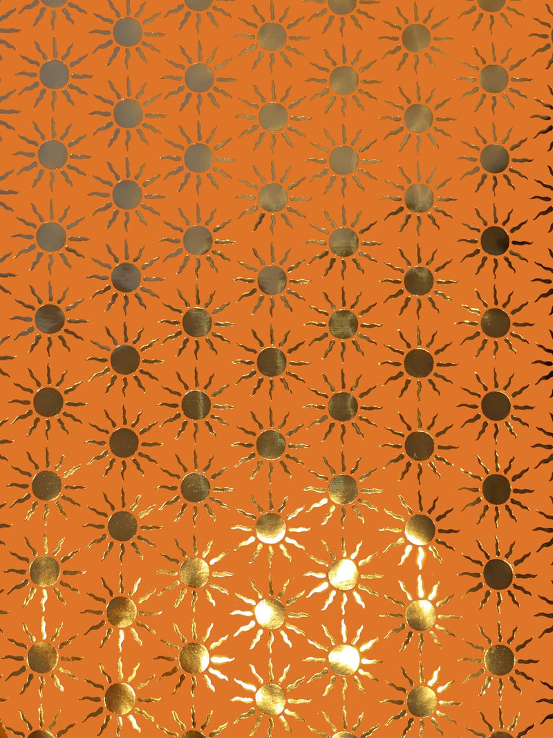 Eleanor Stuart foil sun wrapping paper orange 3m, UK version