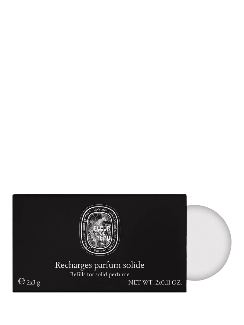 Diptyque solid perfume Fleur de Peau refill 2x3g, imported from the UK