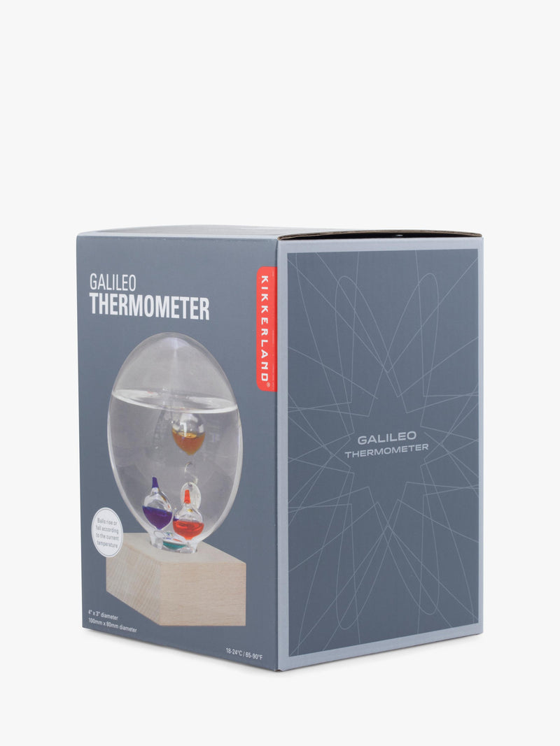 Kikkerland Galileo Thermometer Multi, imported from the UK