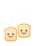 Kikkerland toast scrubbies set of two brown - British product