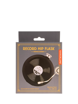 John Lewis Kikkerland Vinyl Hip Flask Black 237ml- Buy online at McGrocer