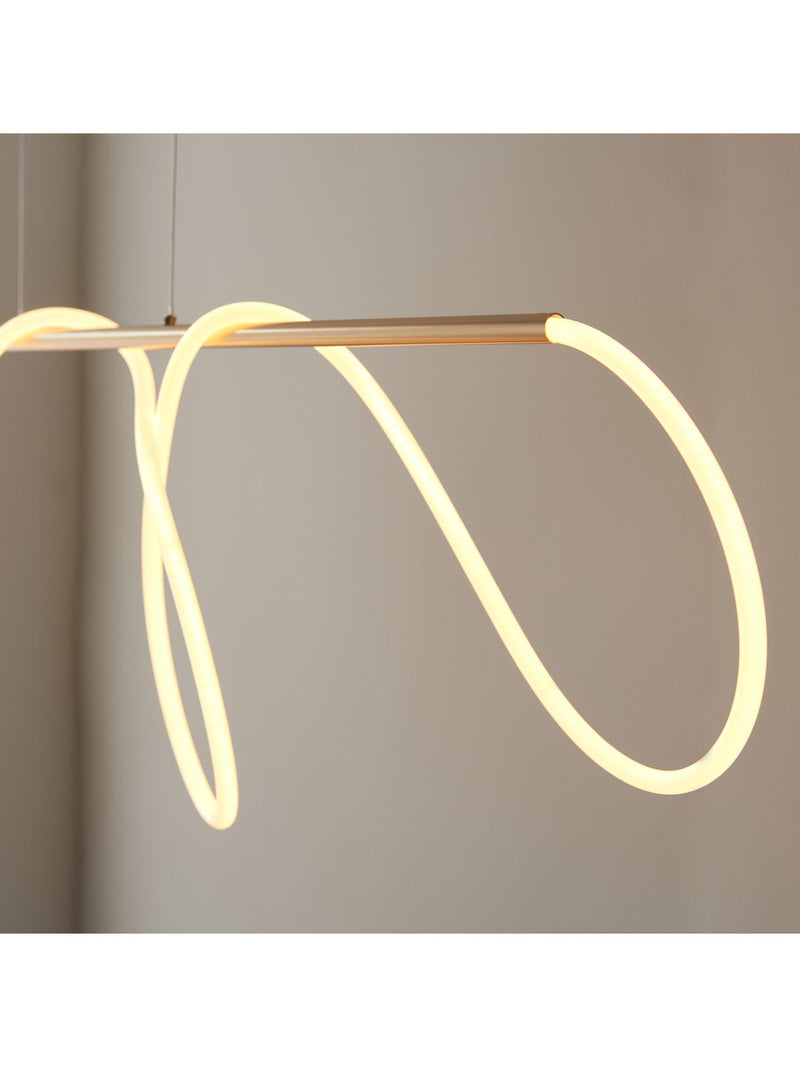 Bay Lighting Atola gold pendant ceiling light with adjustable drop, imported from the UK