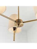 Bay Lighting ceiling light 3-arm semi flush brass, imported from the UK