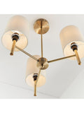 Bay Lighting ceiling light 3-arm semi flush brass, imported from the UK