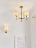 Bay Lighting ceiling light 3-arm semi flush brass, imported from the UK