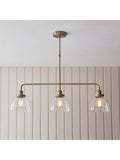 Bay Lighting three-arm linear ceiling light, UK version