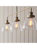 Bay Lighting three-arm linear ceiling light, UK version