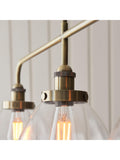 Bay Lighting three-arm linear ceiling light, UK version