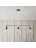 Bay Lighting three-arm linear ceiling light, UK version