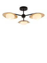 John Lewis Bay Lighting Rajka 3 Arm Ceiling Light Bronze- Buy online at McGrocer