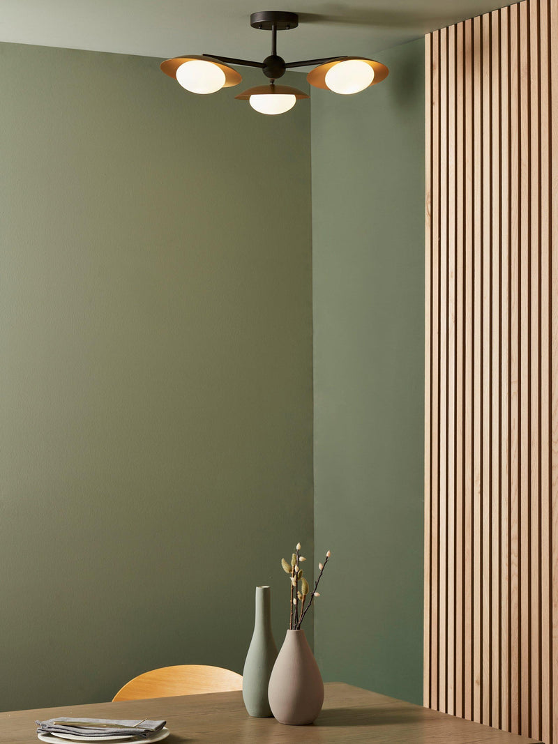 Bay Lighting Rajka ceiling light bronze, imported from the UK