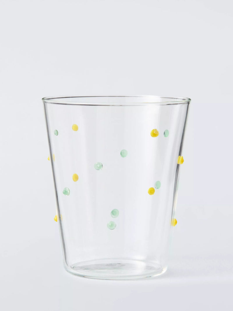 John Lewis Bobbin textured glass tumbler 355ml - British product