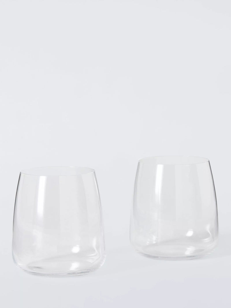 John Lewis crystal glass tumblers set of 2 460ml - British product