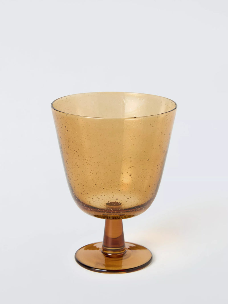 John Lewis Bubble wine glass amber 260ml (British brand)