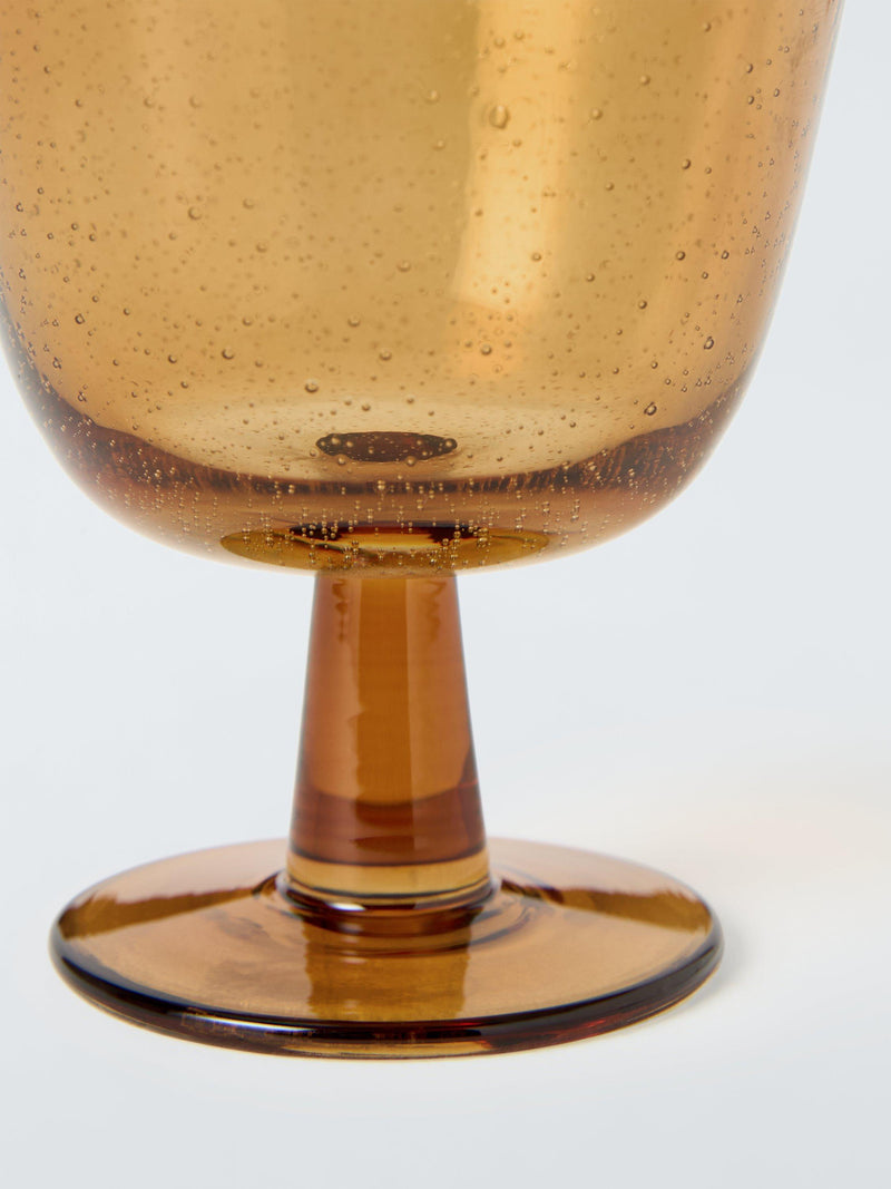 John Lewis Bubble wine glass amber 260ml (British brand)